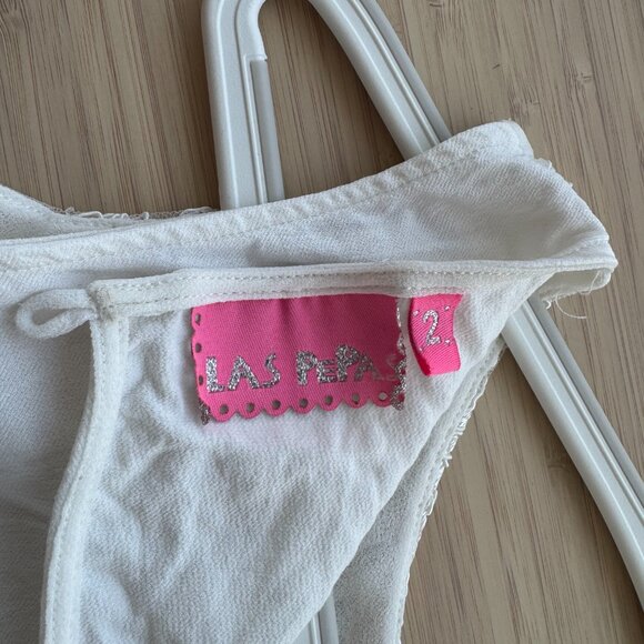 Embrodeired white tank top size 2 - Picture 5 of 6